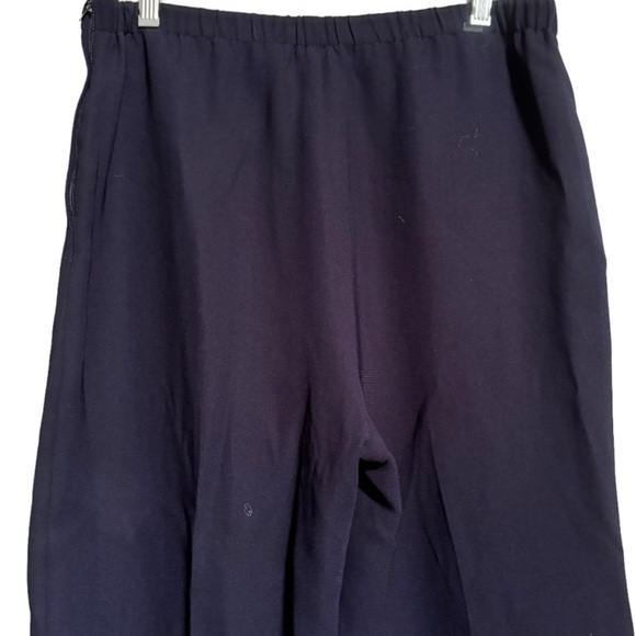 Vintage Polyester Petite‎ Black Trousers - Picture 5 of 6